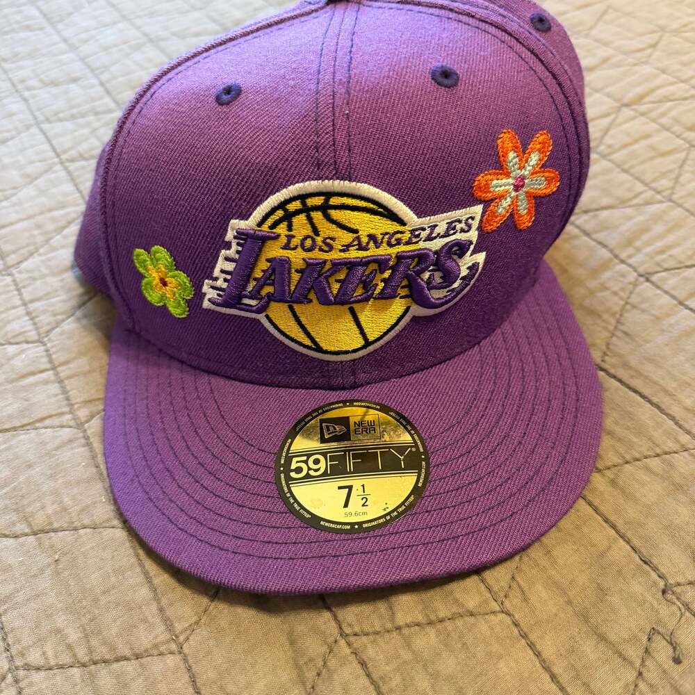 Los Angeles Lakers Flower Power Fitted – Sneaker Bar,